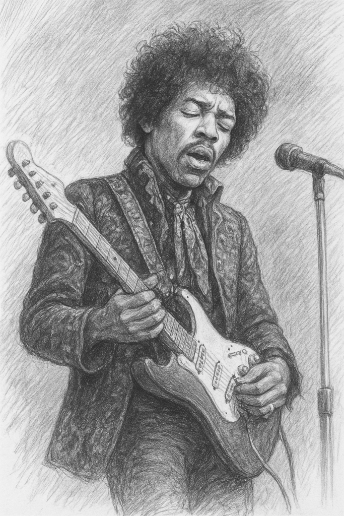 Jimi Hendrix / IA / #Tintamanchega