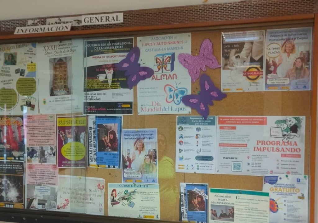 Mariposas artesanales que puedes encontrar volando por rincones perdidos para visibilizar el lupus / Facebook ALMAN CLM