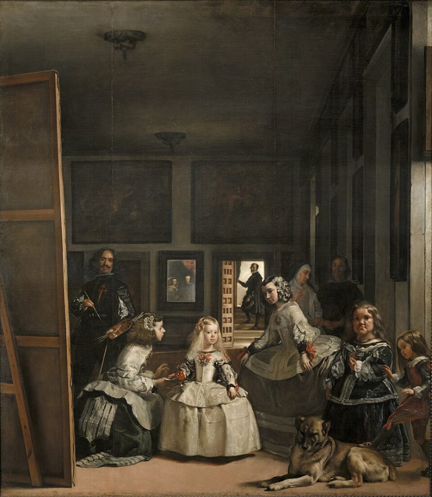Velázquez haciendo de pintor de cámara al servicio de la monarquía - Las Meninas