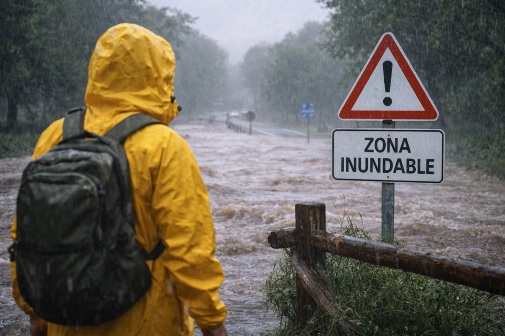 Las autoridades recomiendan evitar zonas inundables y limitar los desplazamientos durante episodios de riesgo / #Tintamanchega