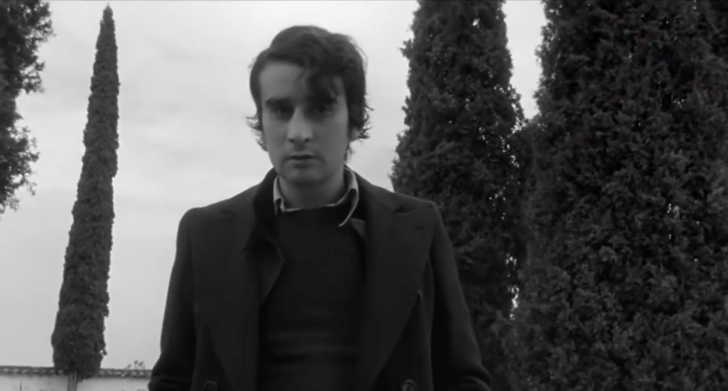 Leopoldo María Panero, de joven, en el documental de Chávarri del 76