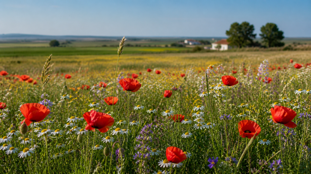 Las flores de mayo convierten el paisaje manchego en una memoria que vuelve a florecer cada primavera / #Tintamanchega
