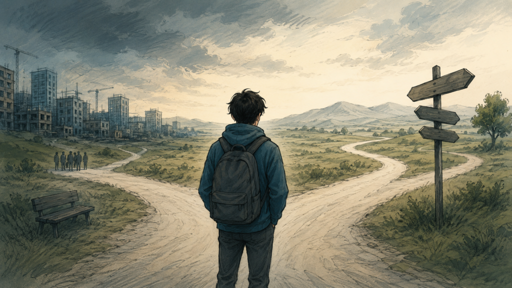 El horizonte sigue ahí. Lo que parece haberse perdido es la certeza de que caminando se llegará a él / #Tintamanchega
