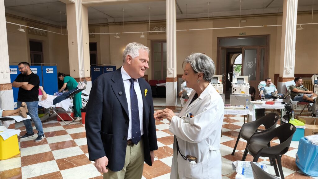 Francisco Cañizares en la jornada organizada por la Hermandad Provincial de Donantes y el Centro de Transfusión / Ayto. Ciudad Real