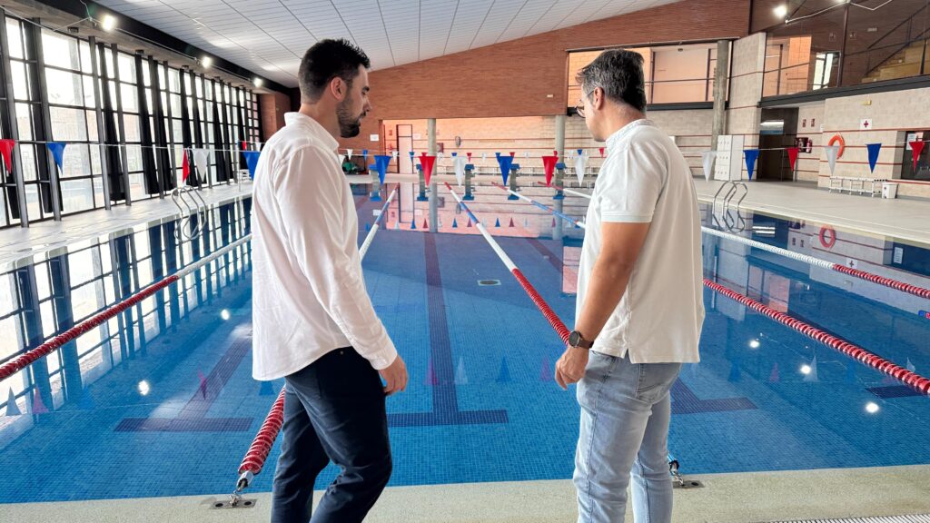 El concejal de Deportes Pau Beltrán visitando las instalaciones / Ayto. Ciudad Real