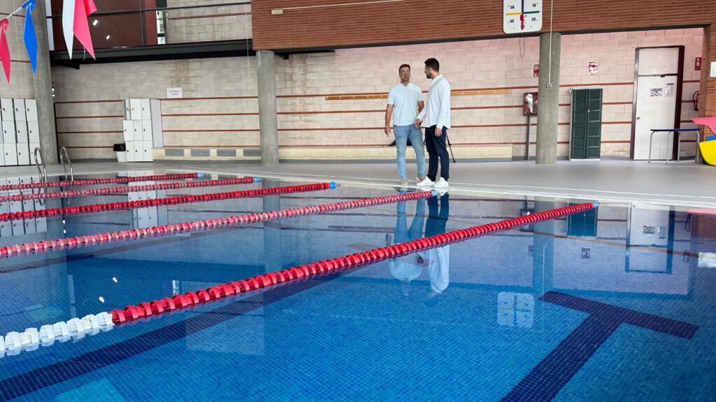El concejal de Deportes Pau Beltrán visitando las instalaciones / Ayto. Ciudad Real