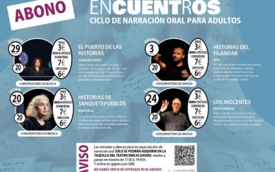 Alcázar de San Juan | El ciclo enCUENTrOS reúne cuatro espectáculos de narración oral por un abono de 7 eurosCarolina Rueda, Maricuela, Guti y Quico Cadaval protagonizarán entre septiembre y noviembre una programación dirigida al público adulto
