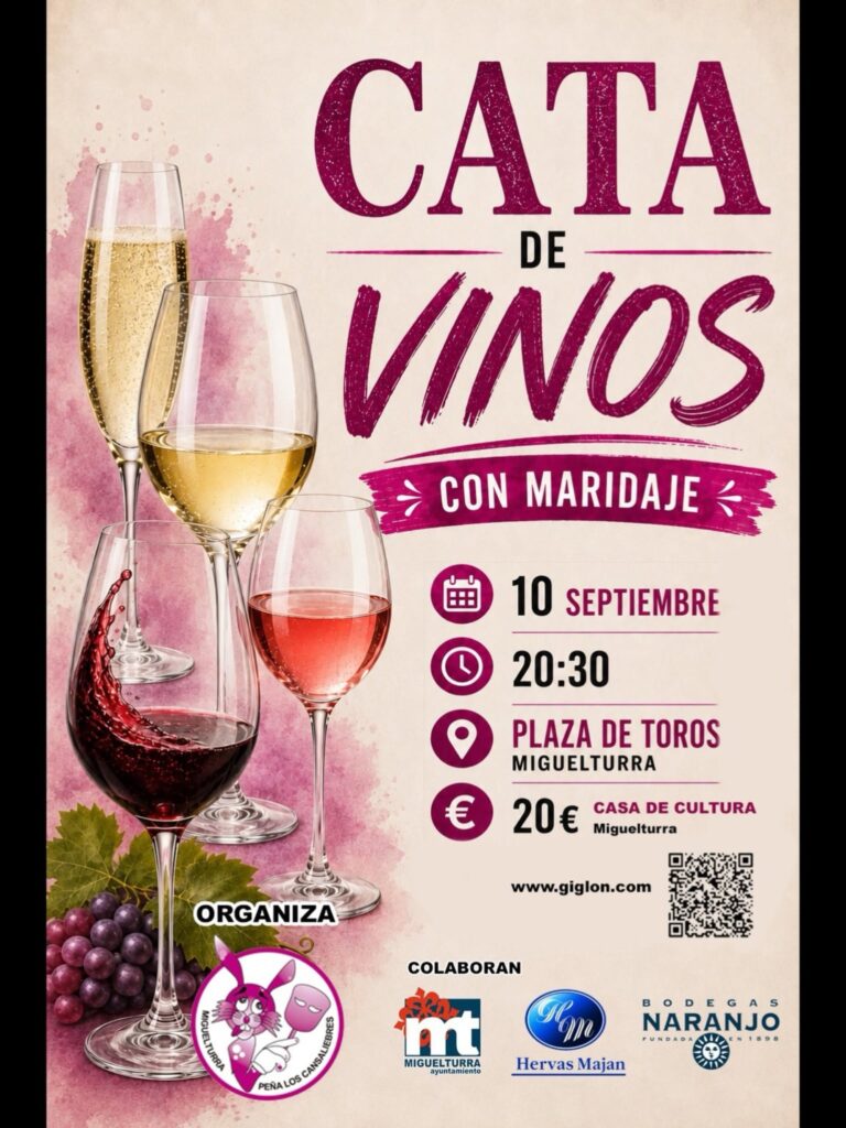 Cartel de la Cata de Vinos / Ayto. Miguelturra