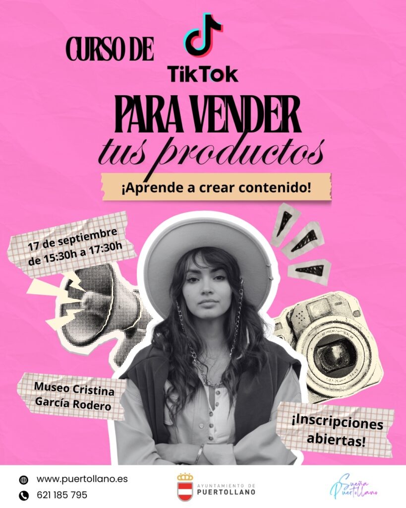 Curso gratuito sobre TikTok para negocios / Ayto. Puertollano