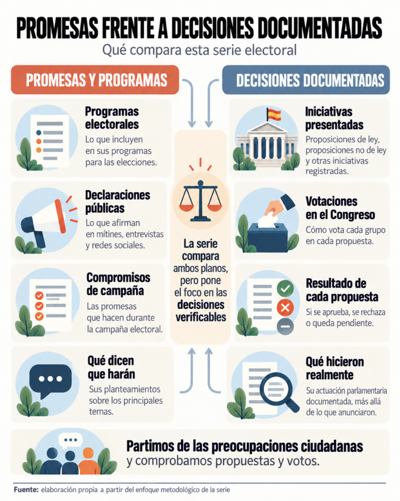Promesas frente a decisiones documentadas / #Tintamanchega